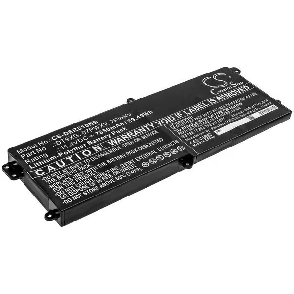 Replacement for Dell Alienware Area-51m I9-9900k RT Battery, Ilc, Mfr#: WX-LJGY-5